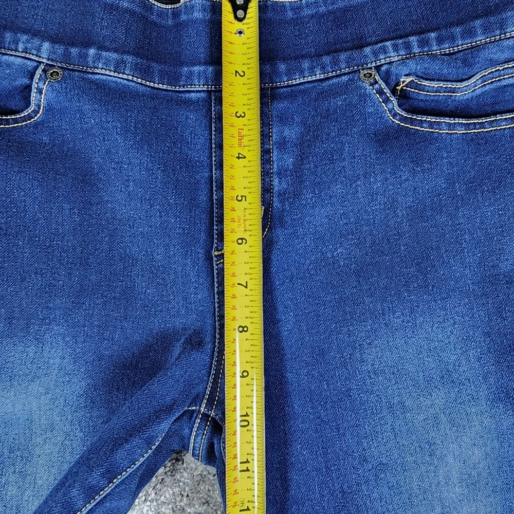Harley Davidson Boot Cut Jeans Womens 31 Blue Pull On Stretch Denim - Never Worn